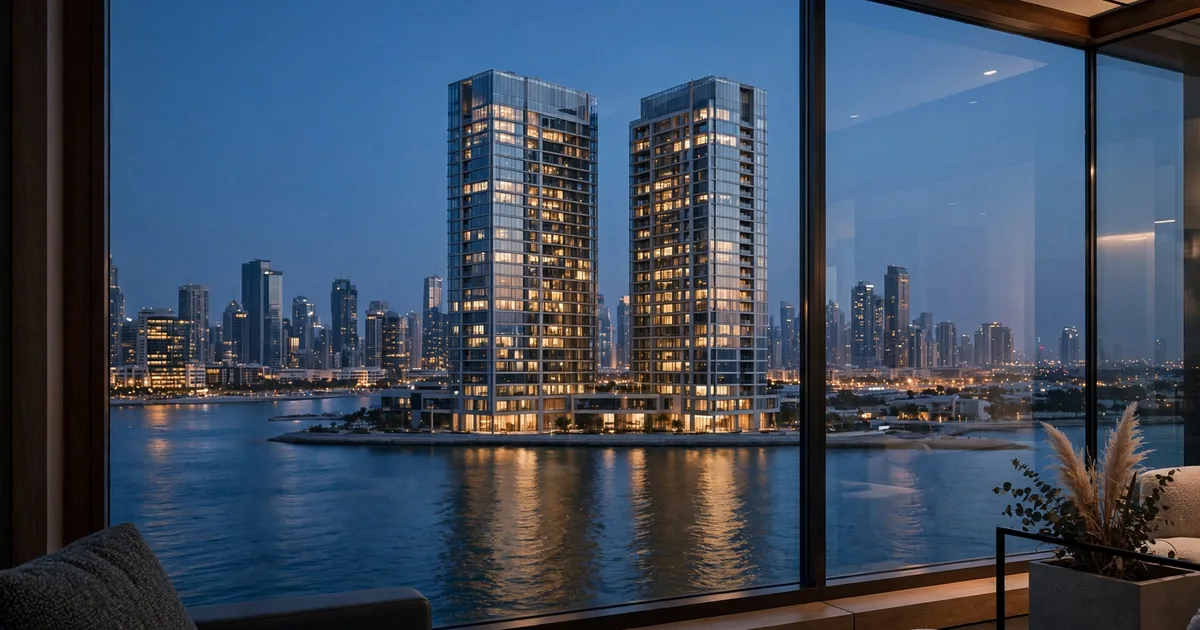 A new company licence beside a stack of UAE tax guides, compared under lapis blue and gold light in Dubai